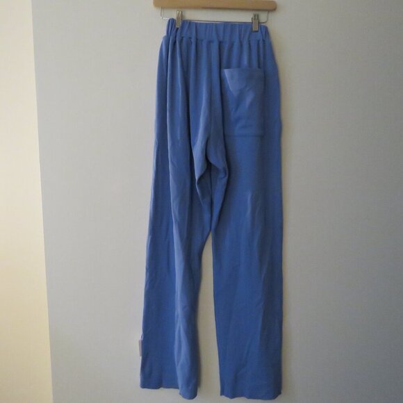BIANCA SAUNDERS Light Blue Three-Pocket Lounge Pants Minimalist Quiet Luxury - Picture 11 of 15